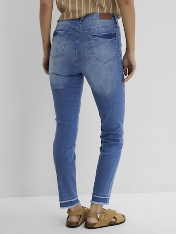 bonprix Slimfit Jeans in Blauw