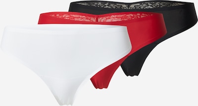 Hunkemöller Stringit koossa XS värissä kirkaanpunainen / musta / valkoinen, Tuotenäkymä