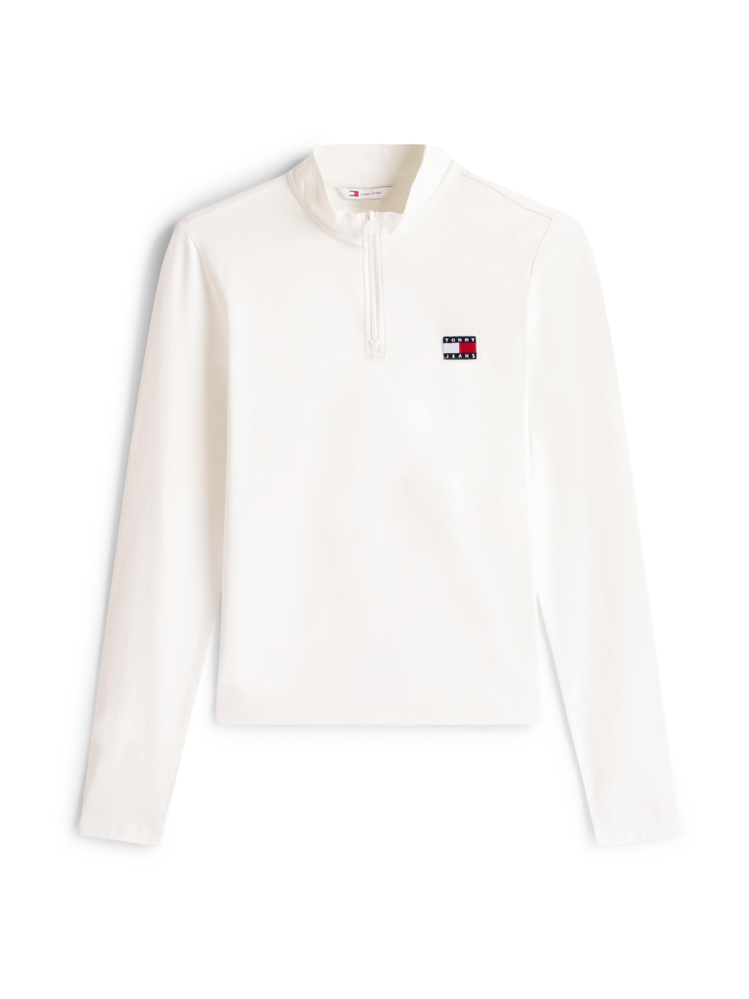 Tommy Jeans Тениска в бяло: отпред