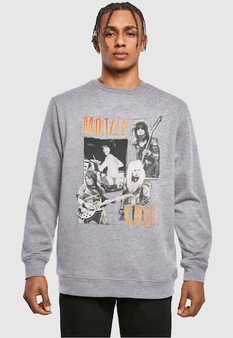 Sweat-shirt 'Motley Crue - Vintage Punk' Merchcode en gris : devant
