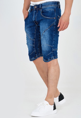 INDICODE JEANS Regular Shorts 'Leon' in Blau