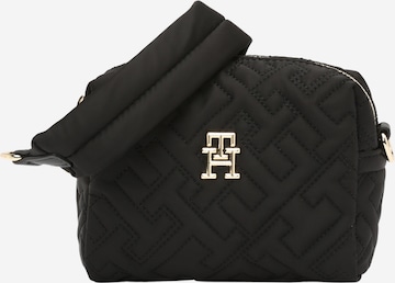 TOMMY HILFIGER - Mala de ombro em preto: frente