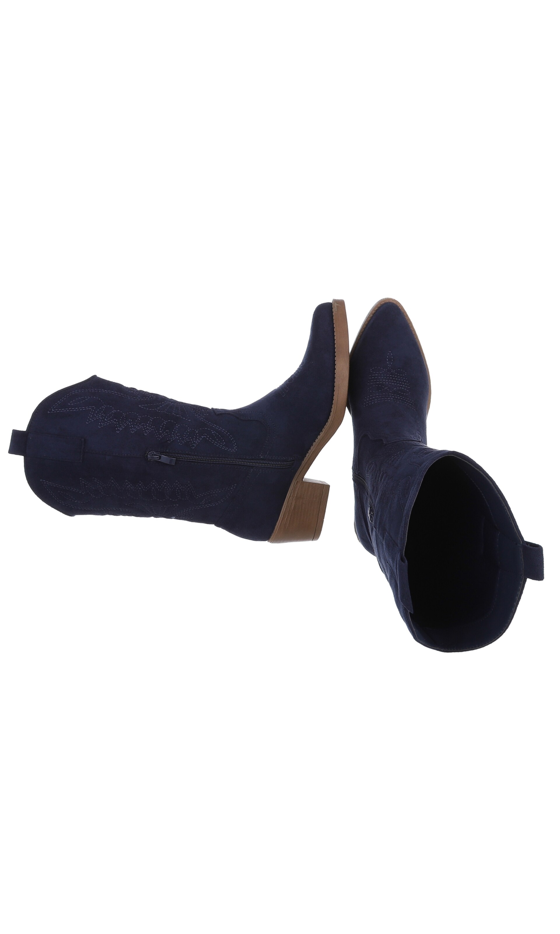 Ital-Design Cowboy Boots in Blue