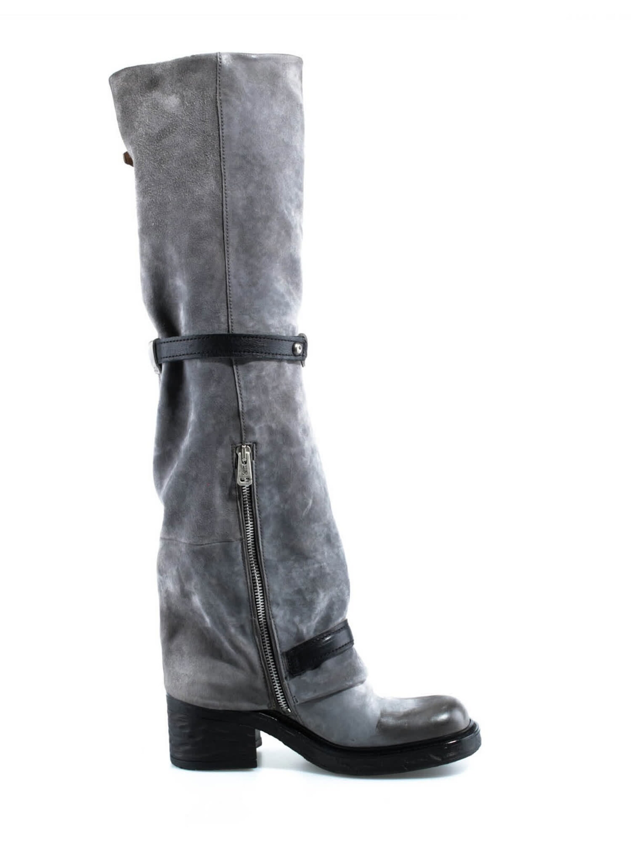 A.S.98 Overknees 'Soren' in Grey: side