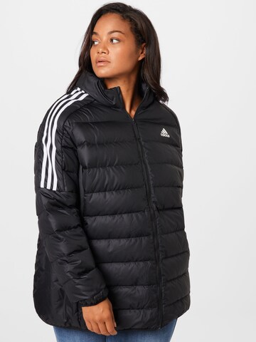 Geacă outdoor 'Essentials Light Down ' de la ADIDAS SPORTSWEAR pe negru: față