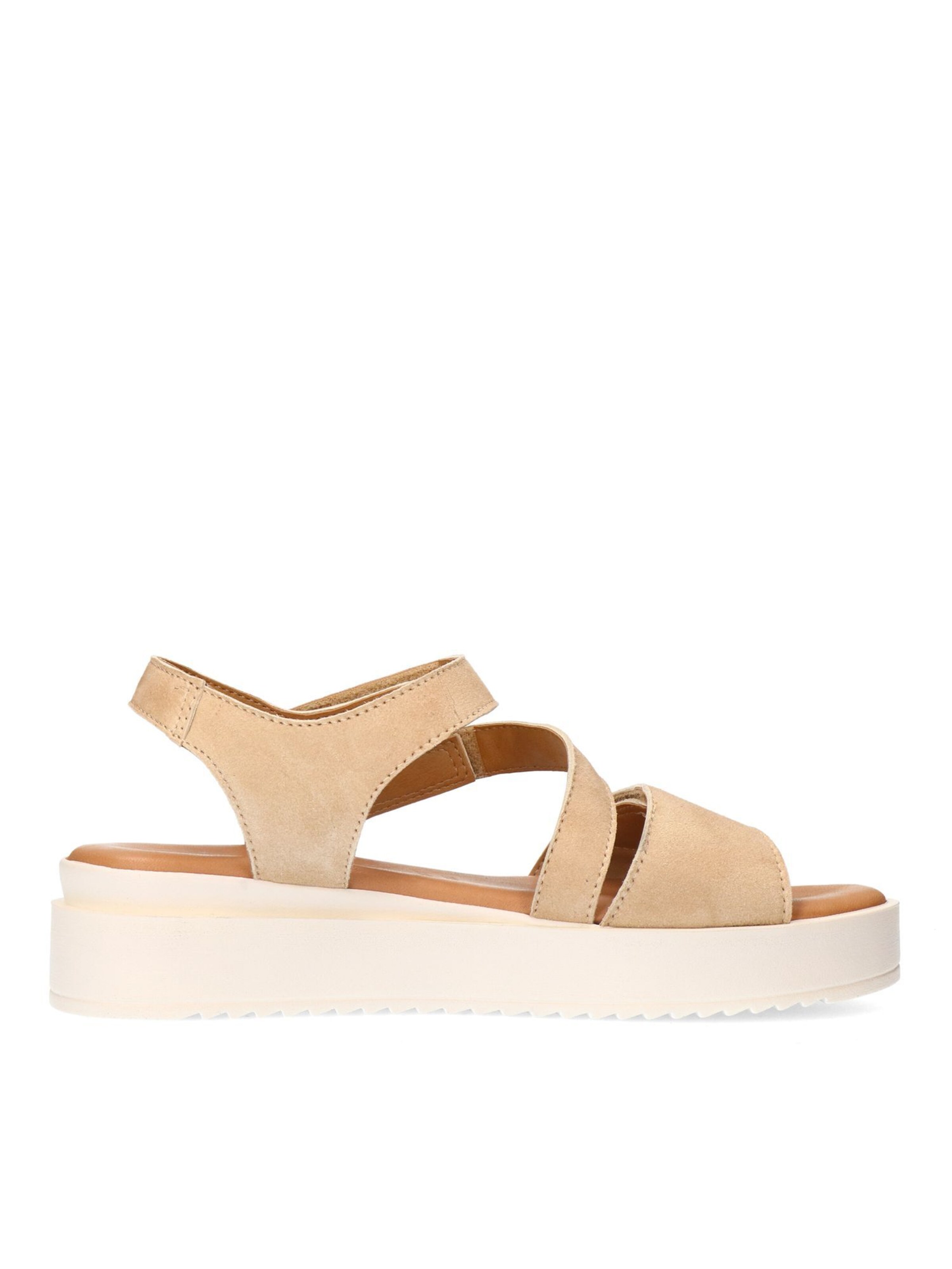 Sandales à lanières no stress en beige