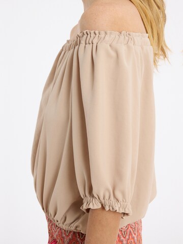 Ana Alcazar Top 'Zapisa' in Beige