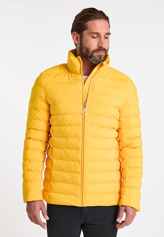 DreiMaster Maritim Weatherproof jacket in Yellow: front
