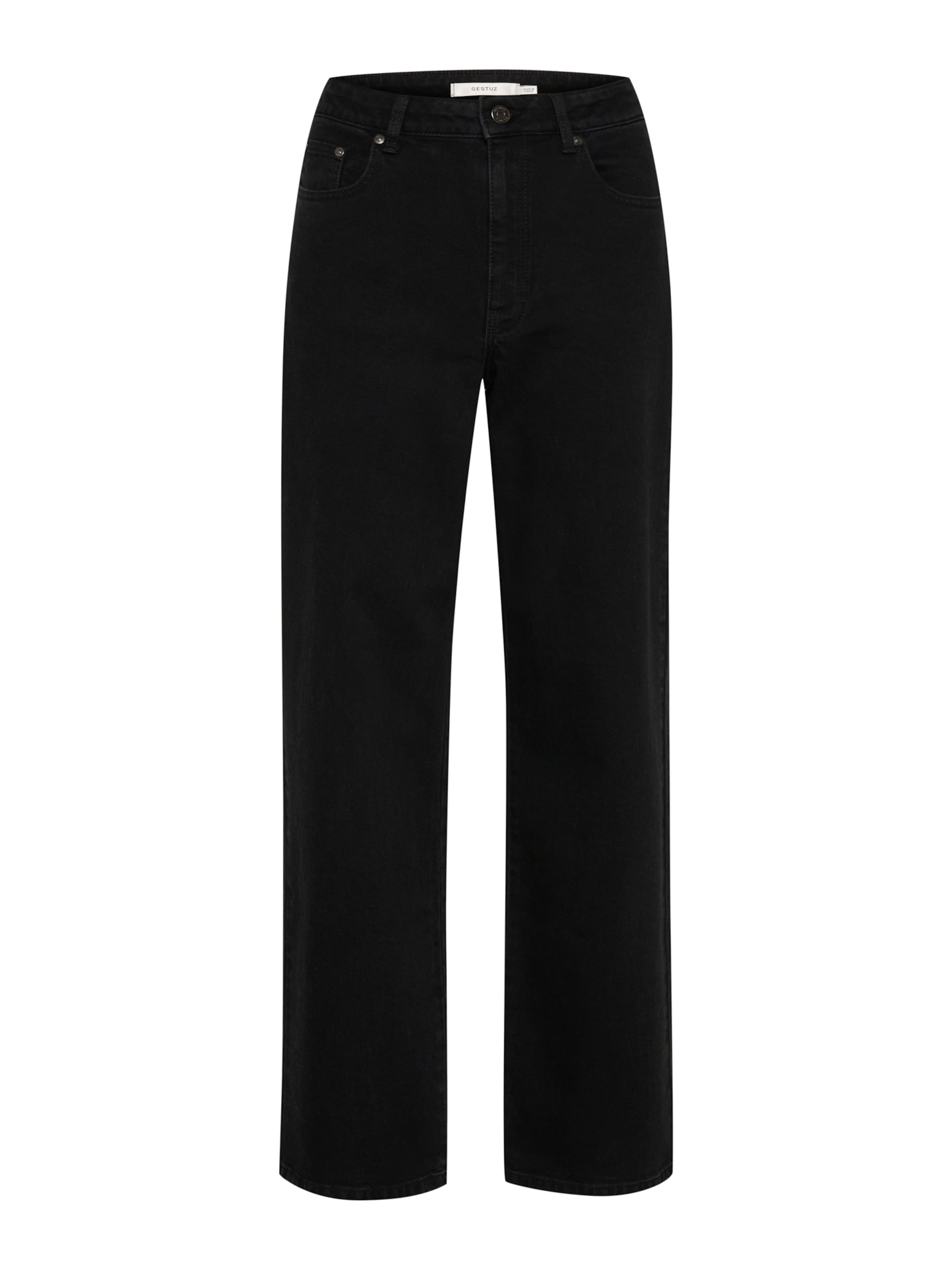 Gestuz Wide leg Jeans 'ZolinaGZ' in Black: front
