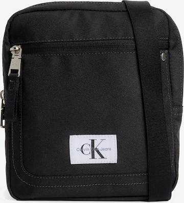 Calvin Klein Jeans - Mala de ombro em preto: frente