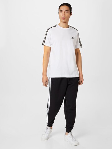 ADIDAS SPORTSWEAR Funkční tričko 'Essentials 3-Stripes' – bílá