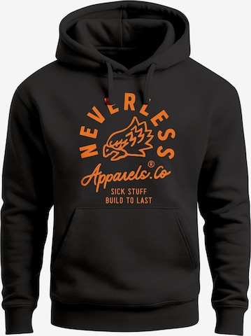 Neverless Sweatshirt 'Adler' in Schwarz: Vorderseite