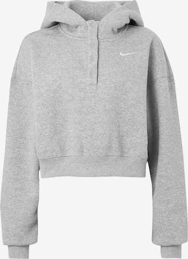 Megztinis be užsegimo 'PHNX FLC' iš Nike Sportswear, spalva – pilka / balta, Prekių apžvalga
