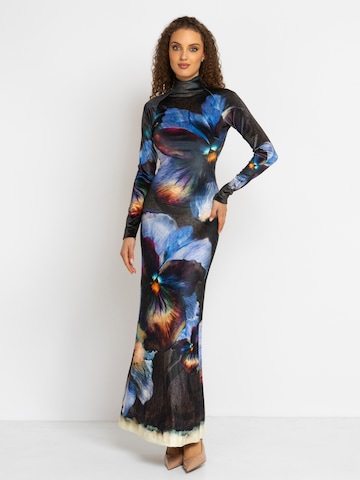 JIORO Jurk 'VIOLET' in Zwart