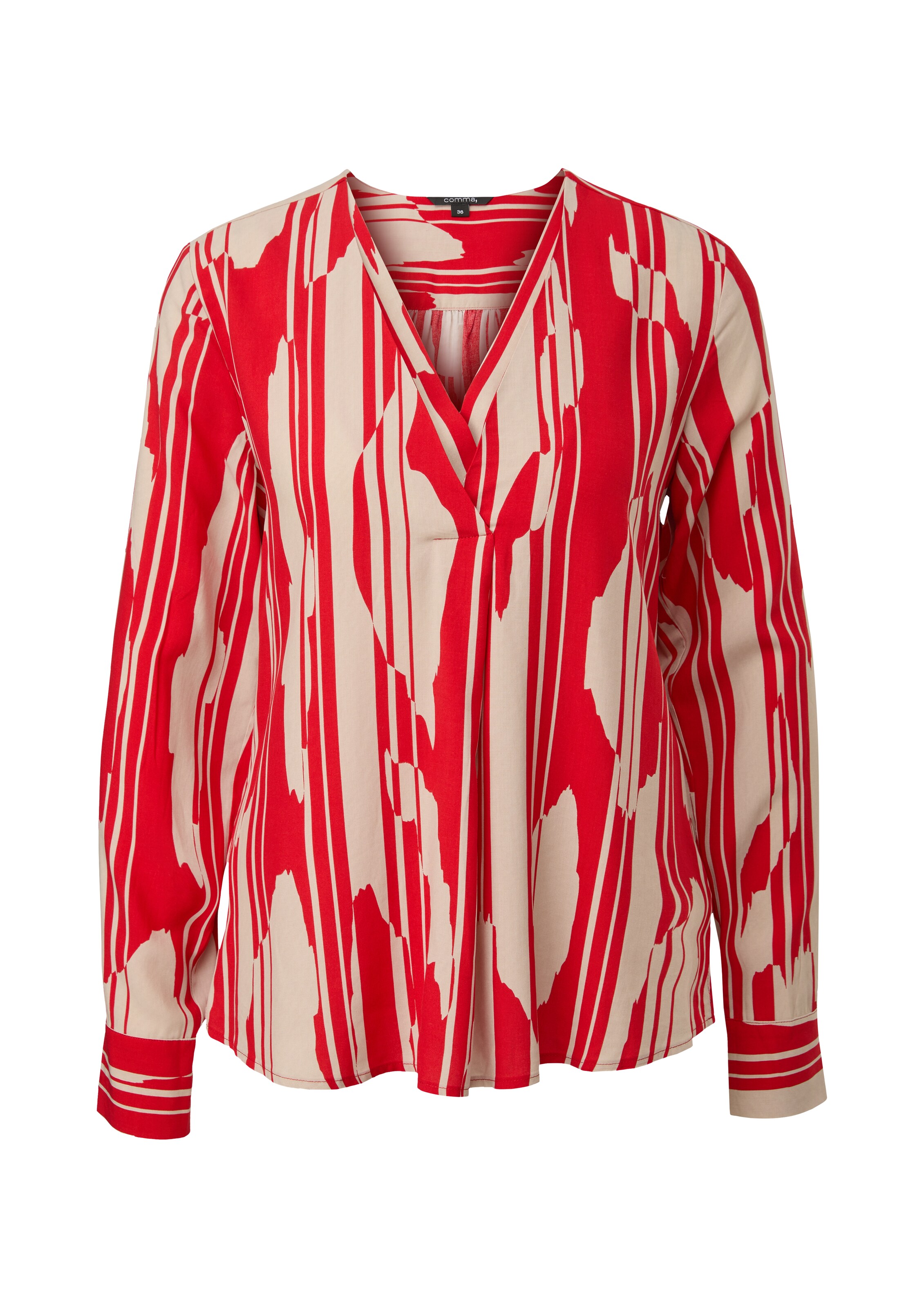 COMMA Blouse in Rood: voorkant
