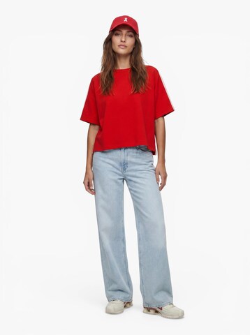 PIECES Sweatshirt 'PCCHILLI' in Red