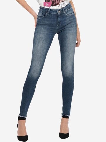 Skinny Jeans 'ONLBLUSH MID SK ANK RW REA422 NOOS 15216970' di ONLY in blu: frontale