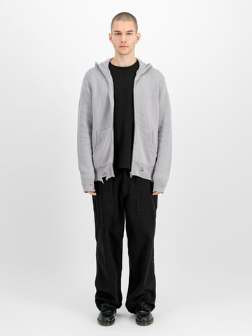 ALPHA INDUSTRIES Strickjacke in Grau: Vorderseite