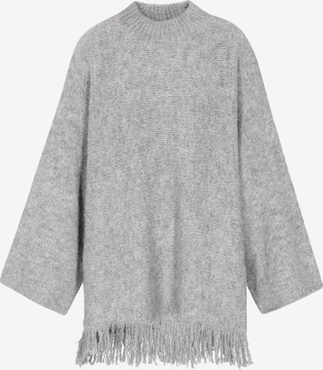 IZIA Pullover 'Boho' in Grau: Vorderseite
