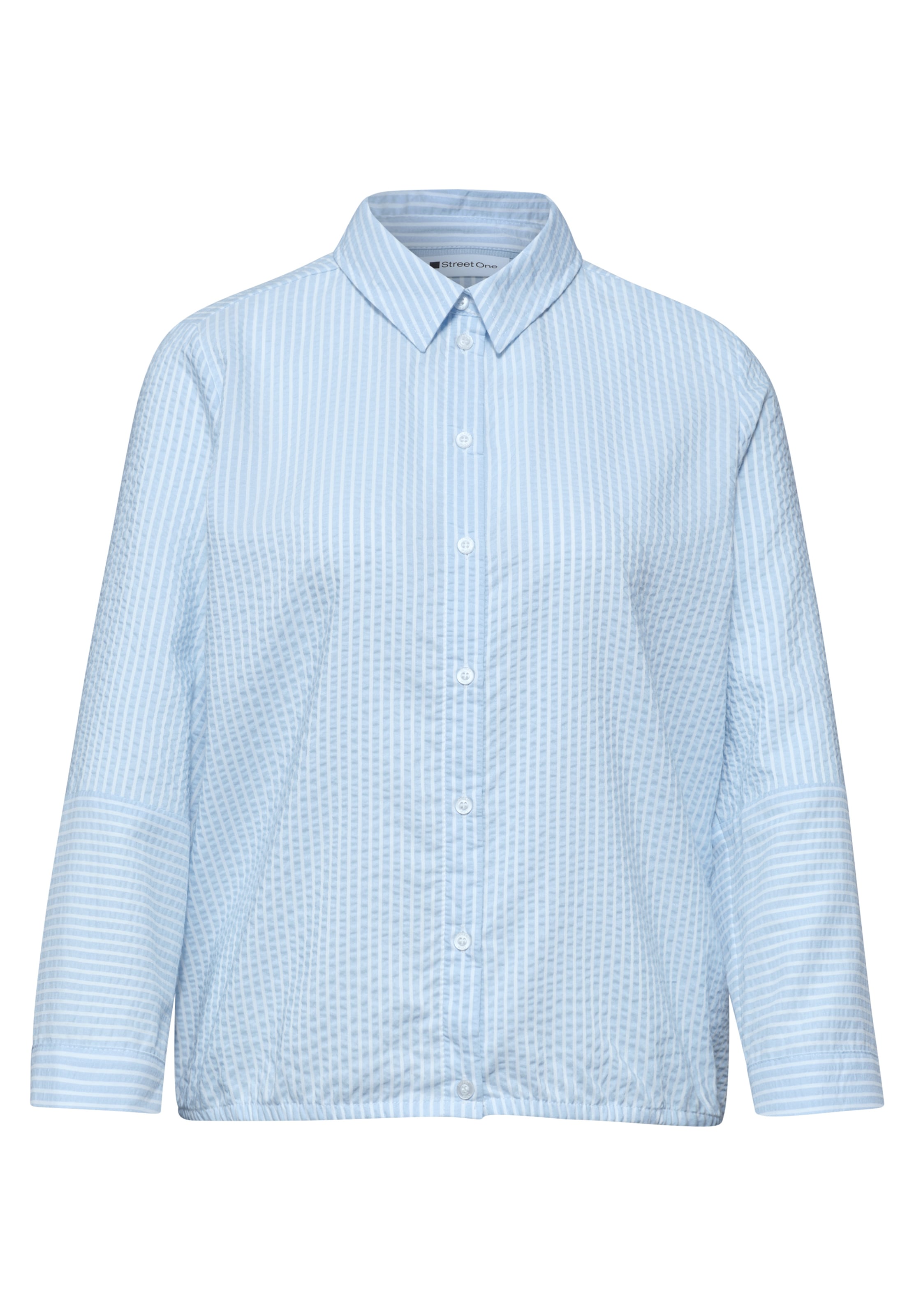 STREET ONE Bluse in XS in blau / weiß, Produktansicht