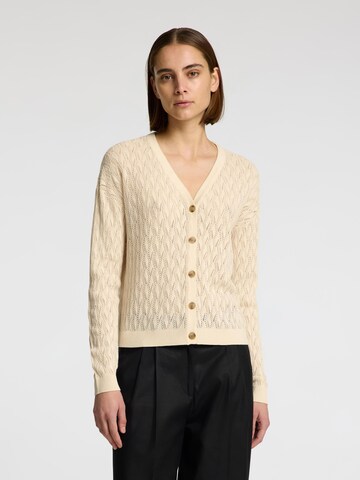 Cardigan SELECTED en beige : devant