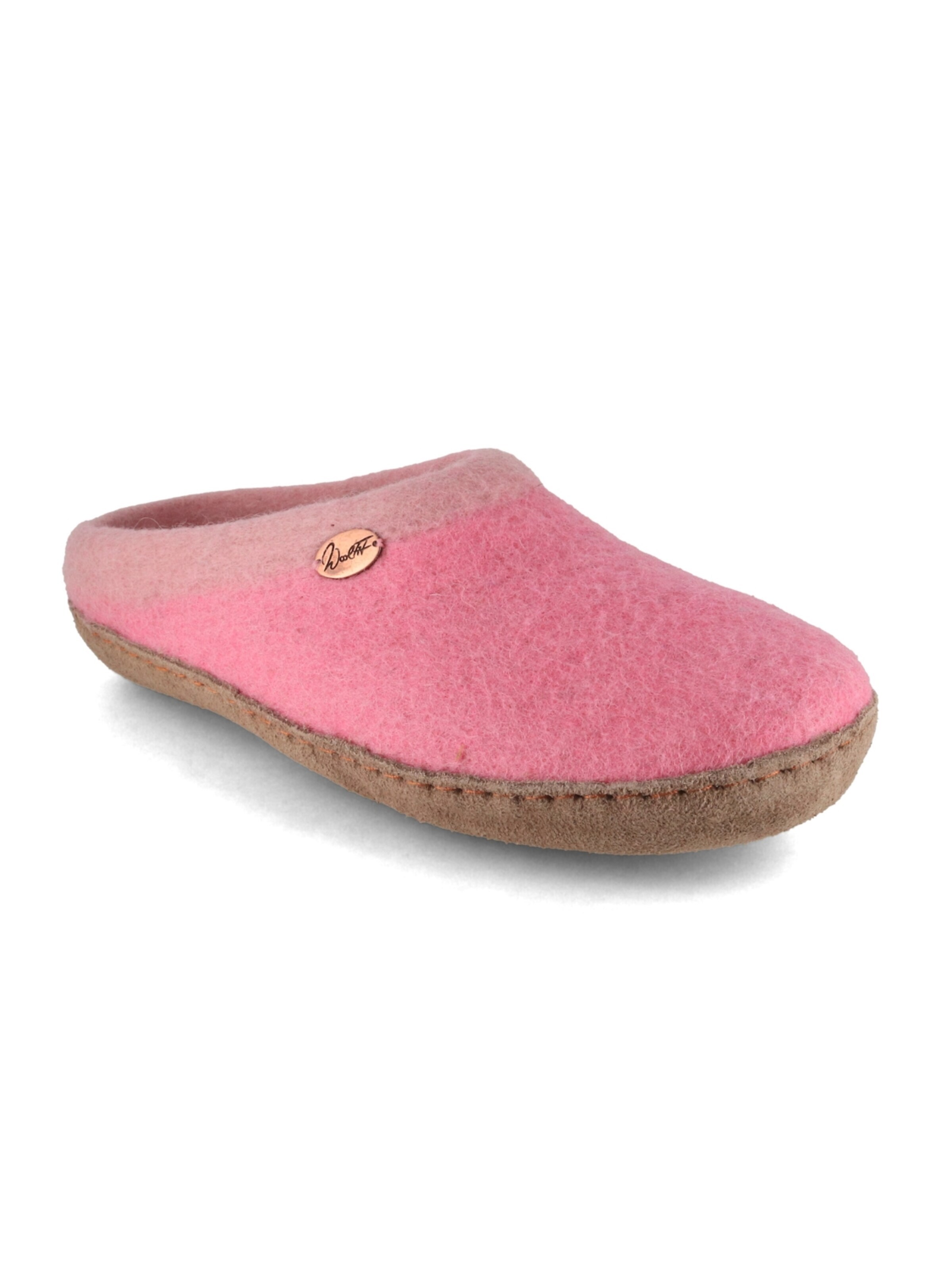 WoolFit Hausschuh 'Sherpa'‌‌‌‌‌ in Pink: Vorderseite