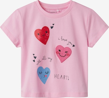 NAME IT Shirt 'NMFDitto' in Pink: front