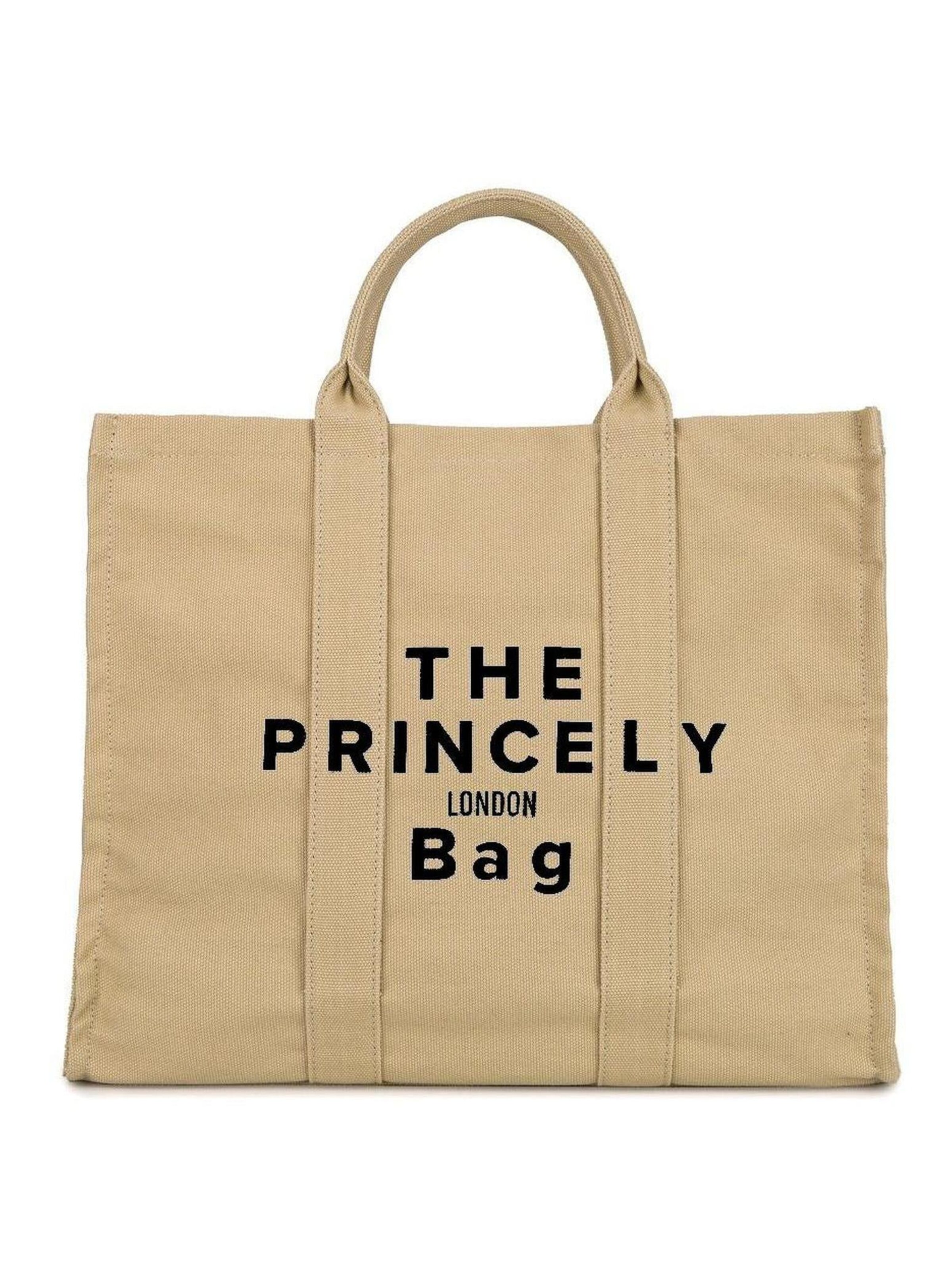 Borsa da spiaggia 'Tragetasche "The Princely London Bag" large (L) sand' di Princely London in beige: frontale