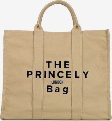 Princely London Strandtasche 'The Princely London Bag large (L)' in Beige: Vorderseite