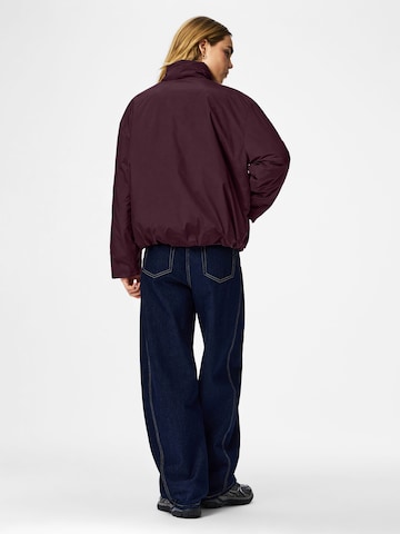 PIECES Between-Season Jacket 'PCSif' in Red