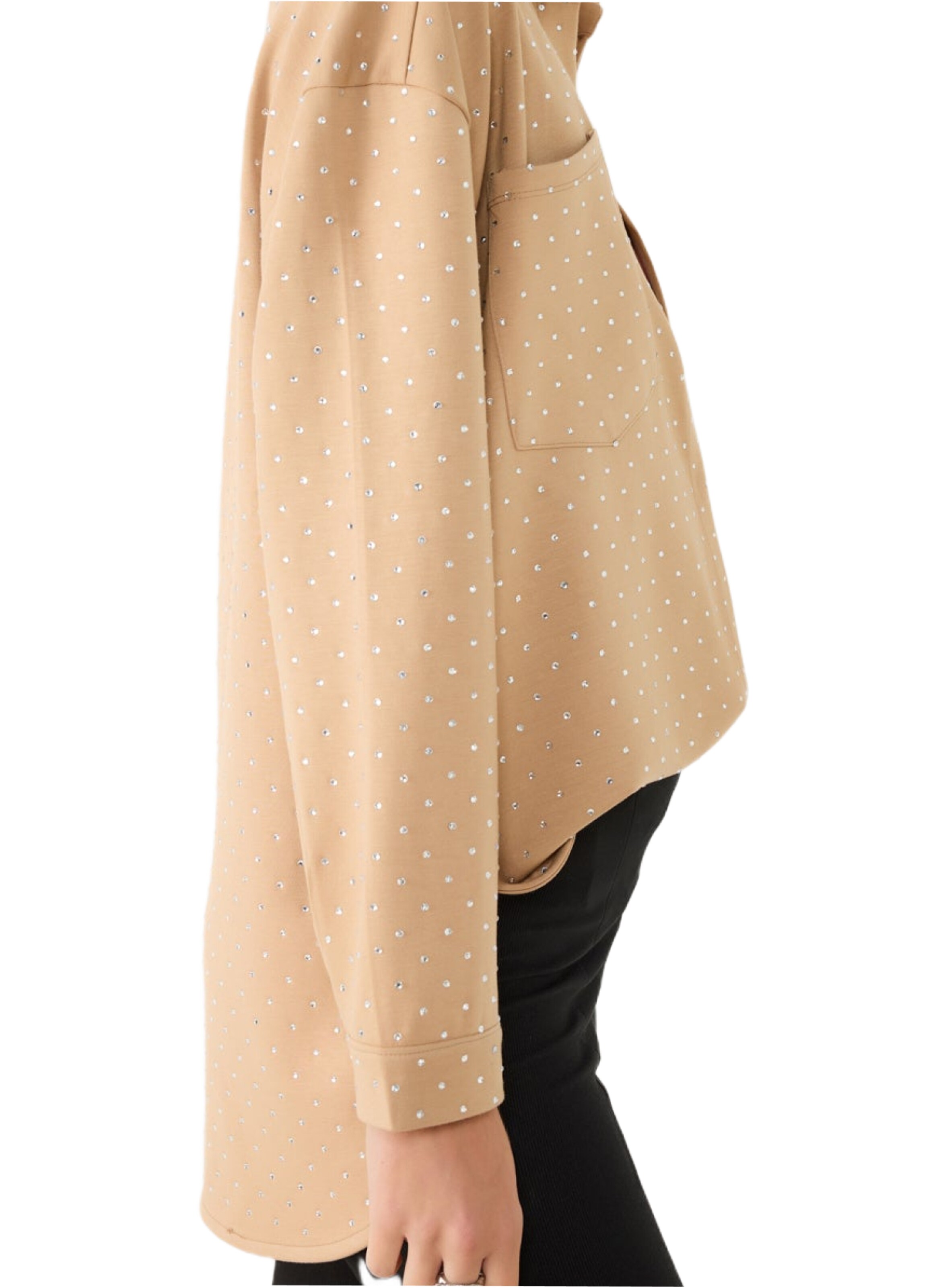 No Matter What Blouse in Beige