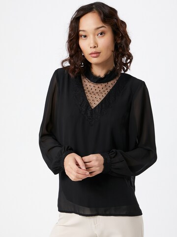 VERO MODA Blouse 'BELLA' in Zwart: voorkant