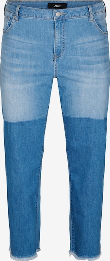 Zizzi Jeans 'STRAIGHT' i blue denim, Produktvisning