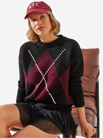 Pull-over 'Pullover' Bianco Lucci en mélange de couleurs : devant
