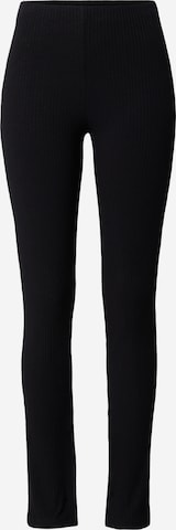 Coupe slim Pantalon Monki en noir : devant