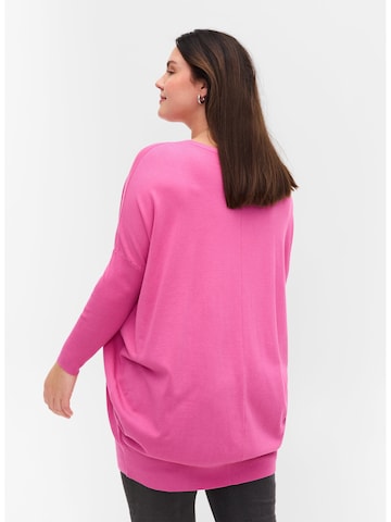 Zizzi Pullover 'MCARRIE' in Pink