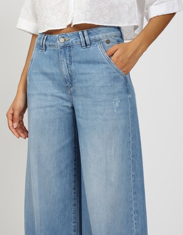 Gang Wide Leg Jeans '94Mona' in Blau