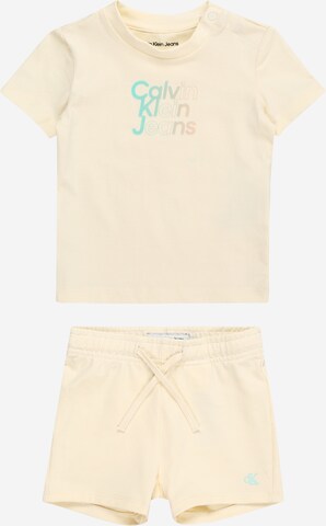 Calvin Klein Jeans Set in Beige: voorkant