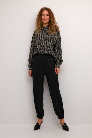 Kaffe Tapered Broek 'Ingrid' in Zwart
