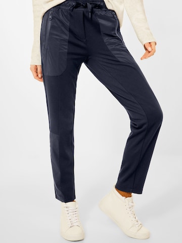 CECIL Slimfit Broek in Blauw: voorkant