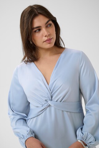 KAFFE CURVE Jurk 'Jamie' in Blauw