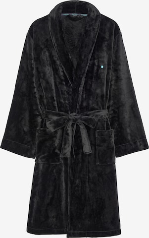 HOM Short Bathrobe 'Nice Robe' in Black: front
