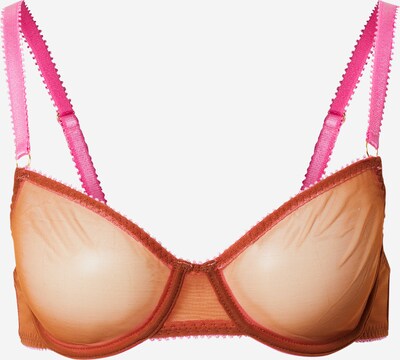 Dora Larsen BH 'ALEXA' in braun / pink, Produktansicht