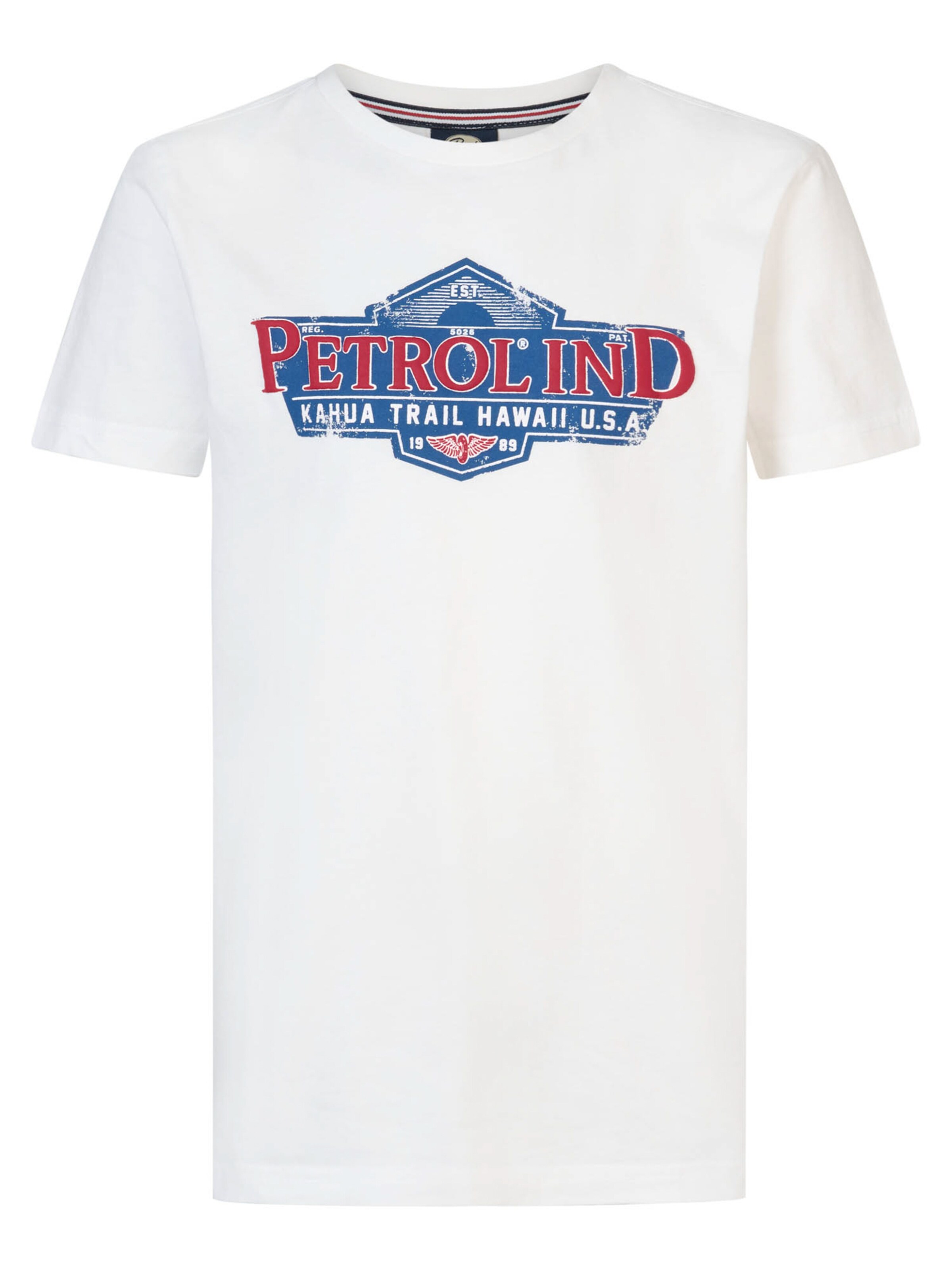 Petrol Industries Shirt 'Driftwave' in White: front