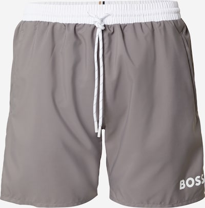 BOSS Kupaće hlače 'Starfish' u tamo siva / bijela, Pregled proizvoda