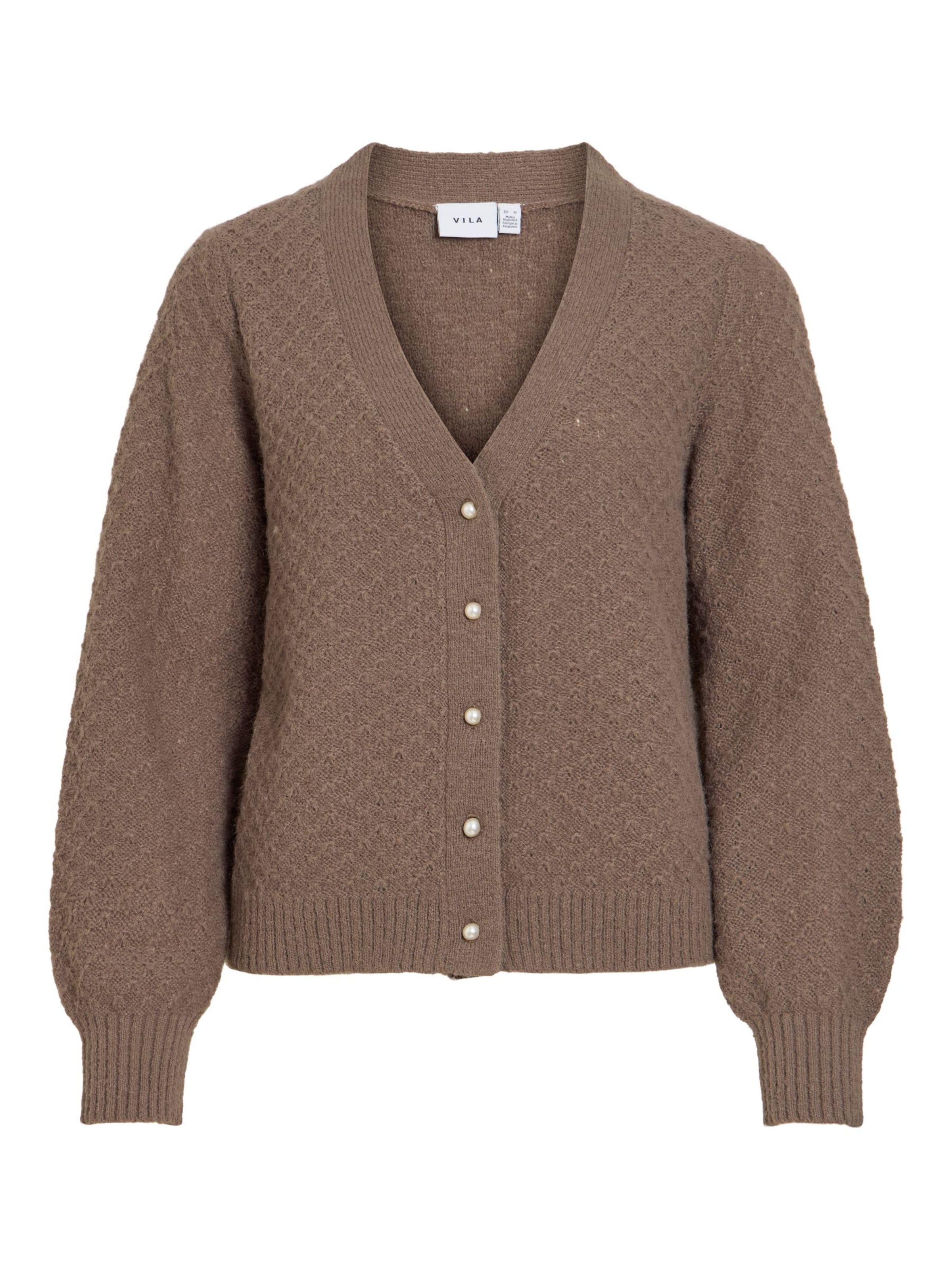 VILA Strickjacke 'VITuli' in XL in beige, Produktansicht