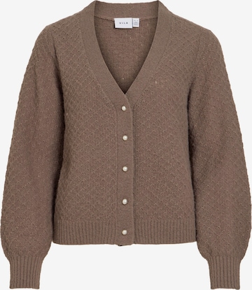 VILA Strickjacke 'VITuli' in Beige: Vorderseite
