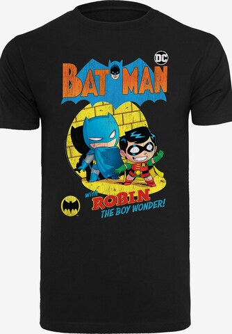 Maglietta 'Super Friends Batman The Boy Wonder' di F4NT4STIC in nero: frontale