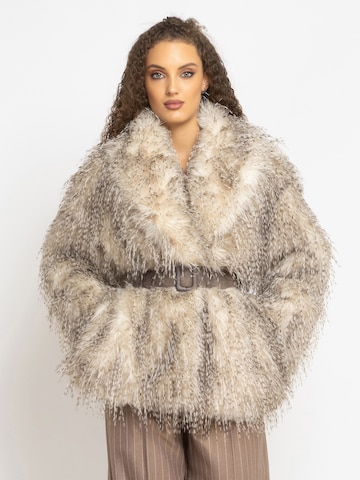 JIORO Winter Coat 'ESSENTIALS' in Beige