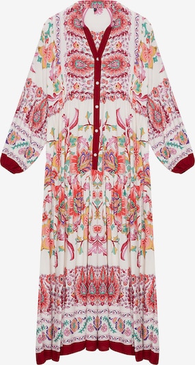 Trendyol Haljina u orhideja bijela / koraljna / burgund / prljavo bijela, Pregled proizvoda